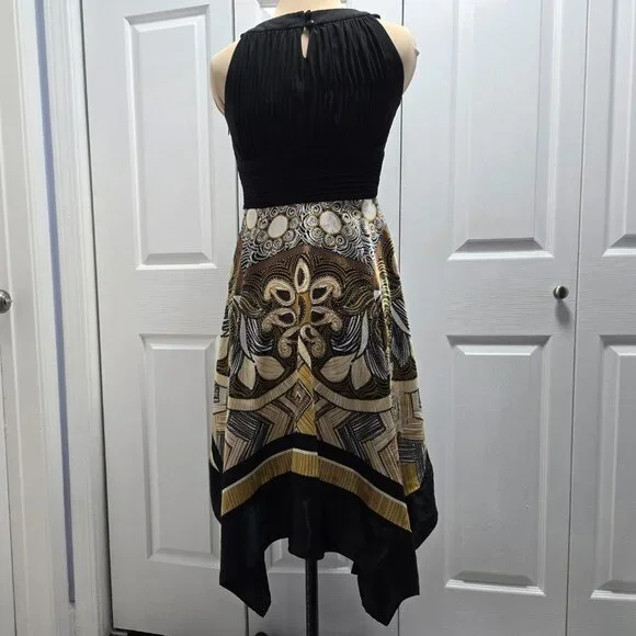 Sangria Handkerchief Asymmetrical Hem Dress Size 4 - Picture 2 of 7